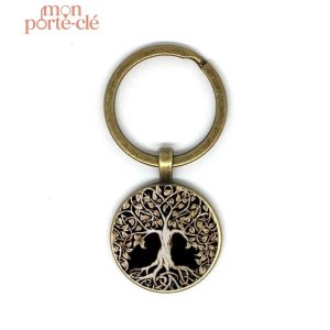 Porte-clé représentant l'Arbre de Vie, design élégant