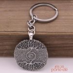 Porte-clé spirituel Arbre de Vie en métal