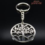 Porte-clé Arbre de Vie en argent