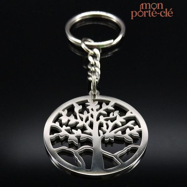 Porte-clé Arbre de Vie en argent