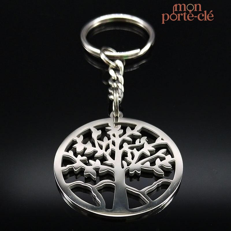Porte-clé Arbre de Vie en argent