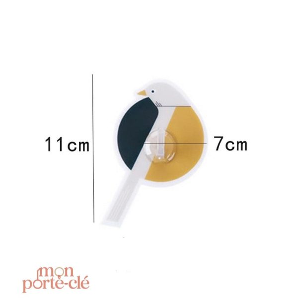 Porte-Clé Mural design Oiseau