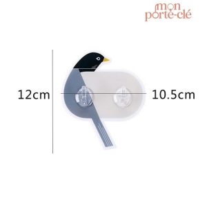Porte-Clé mural décoratif en forme d'oiseau