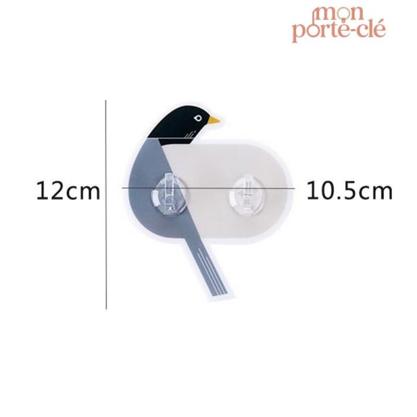 Porte-Clé mural décoratif en forme d'oiseau
