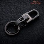 Attache mousqueton pour porte-clé homme en acier