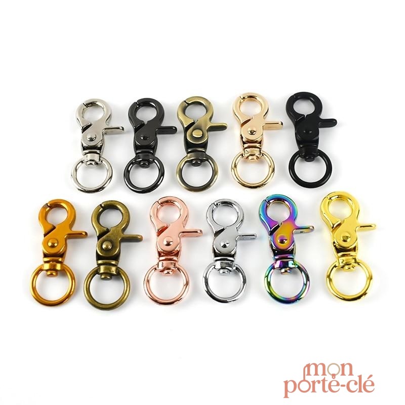 Attache Porte-Clé Mousqueton Multi-Couleurs