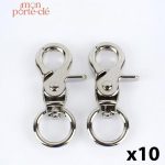 Attache Porte-Clé avec Mousqueton Coloré