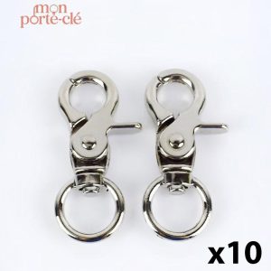 Attache Porte-Clé avec Mousqueton Coloré