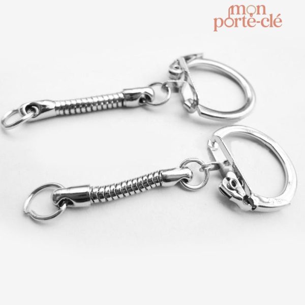 Attache Porte-Clé Argent 50 Pièces