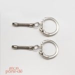 Lot de 50 Attaches Porte-Clé Argentées