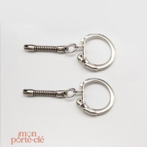 Lot de 50 Attaches Porte-Clé Argentées