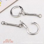 Attaches Porte-Clé Argent, 50 unités incluses