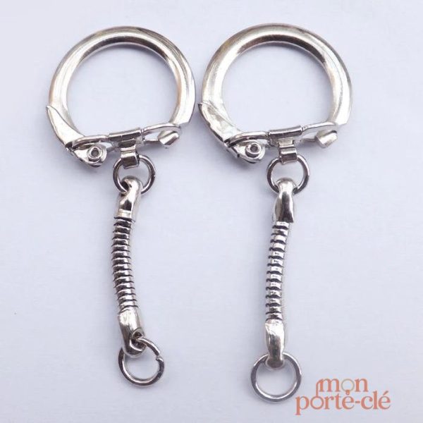 Attache Porte-Clé Argent, idéal pour vos créations