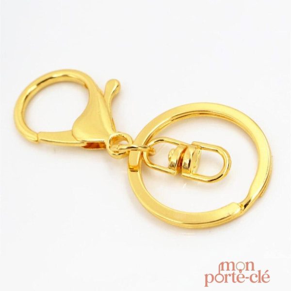 Attache porte-clé créative avec émerillon coloré