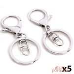 Attache porte-clé multi-couleurs en mousqueton