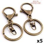 Anneau de 30mm pour porte-clé en différentes couleurs