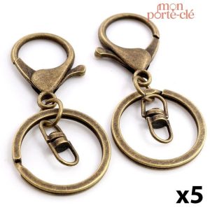 Anneau de 30mm pour porte-clé en différentes couleurs