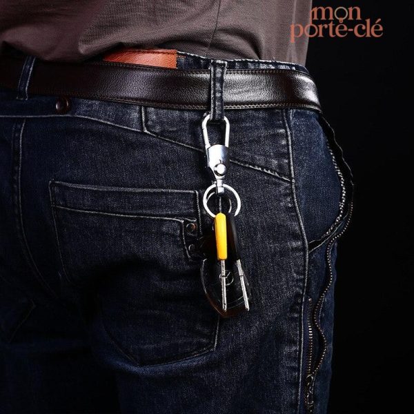 Mousqueton porte-clé homme design raffiné