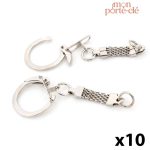 Attache Mailles pour Porte-Clé en Argent et Bronze