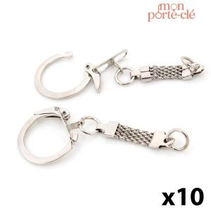 Attache Mailles pour Porte-Clé en Argent et Bronze
