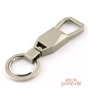 Bijou géométrique en acier, accessoire homme élégant