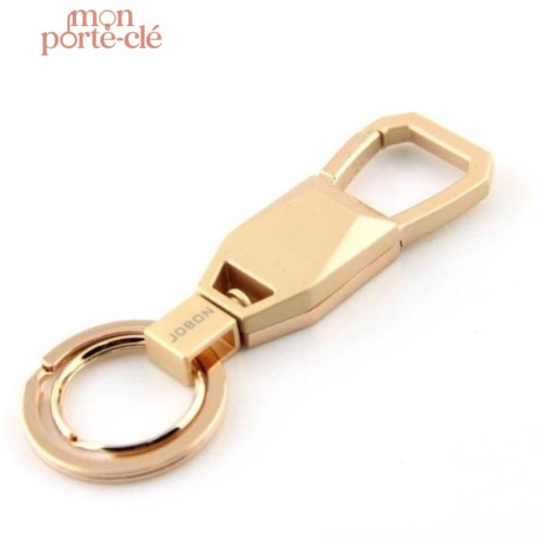 Porte-clé stylé pour homme, finition en acier inoxydable