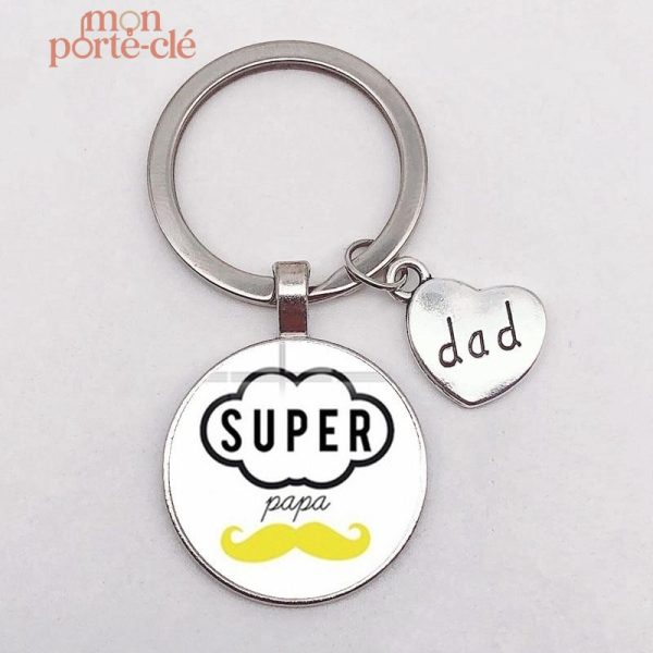 Porte-Clé unique pour homme à la fête des papas