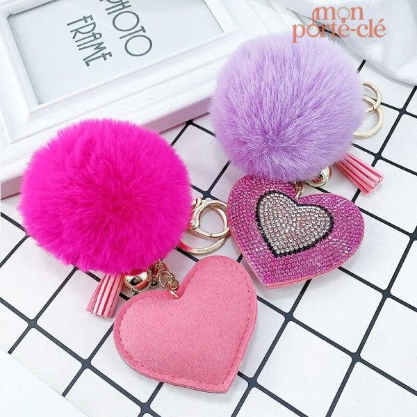 Porte-Clé en cœur, parfait pour les occasions romantiques