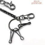Accessoire élégant pour homme, porte-clé en acier
