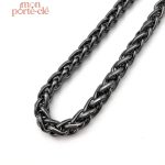 Porte-clé homme, chaîne en acier robuste et stylée