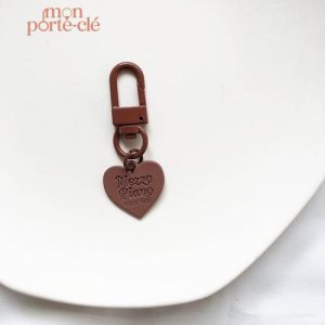 Porte-Clé en forme de cœur coloré