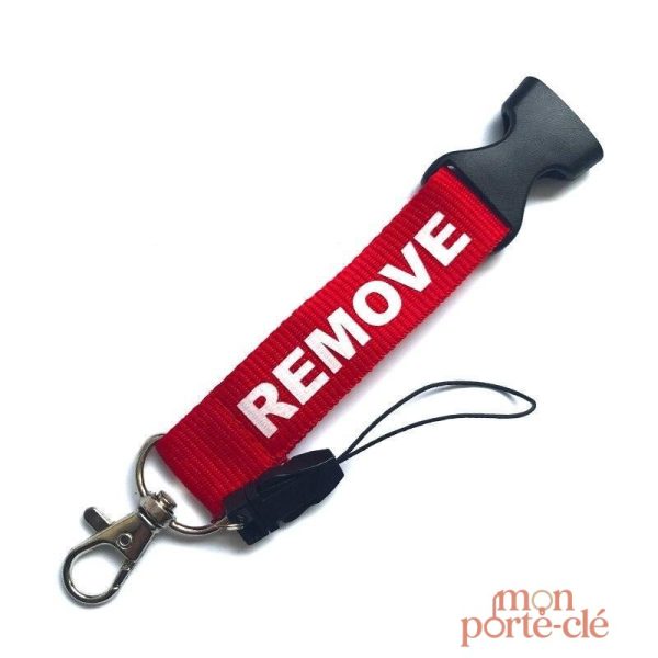 Cordon de sécurité pour clés de moto, design moderne