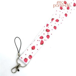 Tour de Cou coloré avec motif de fraises