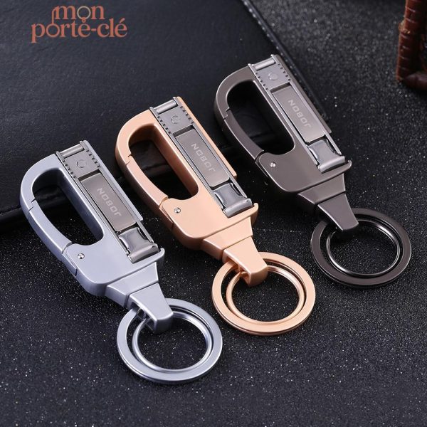 Porte-Clé en acier avec coupe-ongles pratique