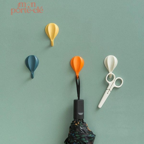 Porte-Clé Mural La Montgolfière Adhésive