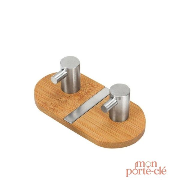 Porte-Clé Mural en Bois Design Épuré