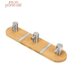 Porte-Clé en Bois Pratique et Esthétique