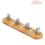 Porte-Clé Mural en Bois pour Organisation