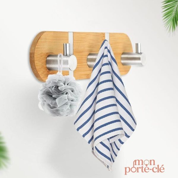 Accessoire Mural en Bois pour Clés