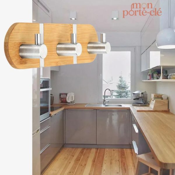 Porte-Clé en Bois pour Décoration Murale