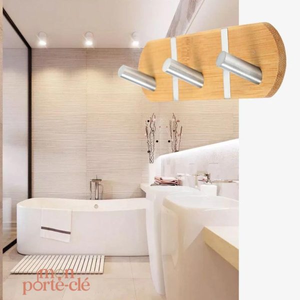 Porte-Clé Mural en Bois - Accessoire Décoratif