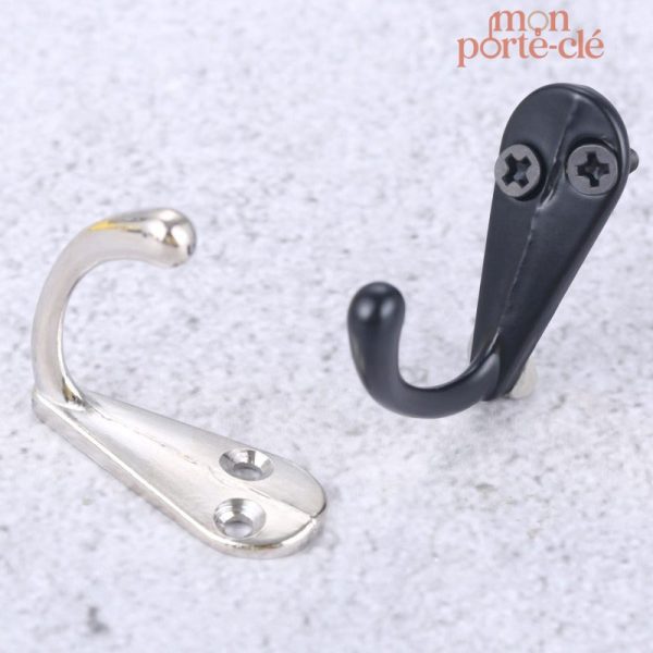 Crochet décoratif en fer pour rangement de clés