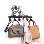 Porte-clé mural noir pour enfants