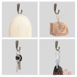 Crochet courbé pour organisation des clés