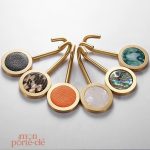 Porte-Clé Mural Crochet Rond Luxury