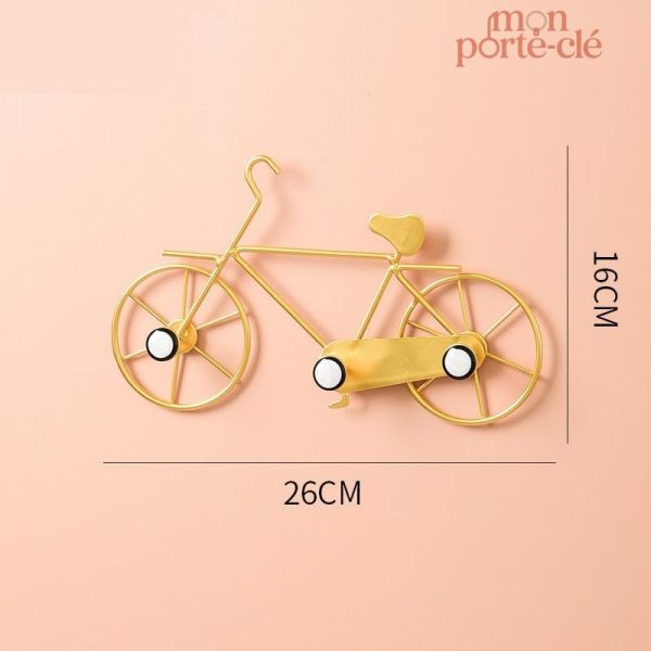 Porte-clé mural décoratif en forme de vélo
