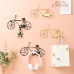 Porte-clé mural original en métal vélo