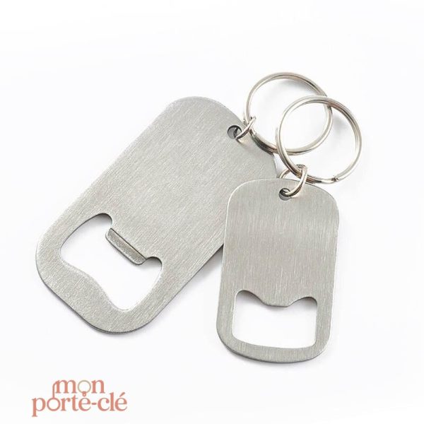 Porte-Clé Décapsuleur Minimal Acier