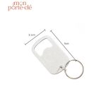 Porte-Clé Décapsuleur en Acier Élégant