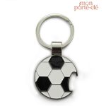 Décapsuleur porte-clé design ballon de foot en métal